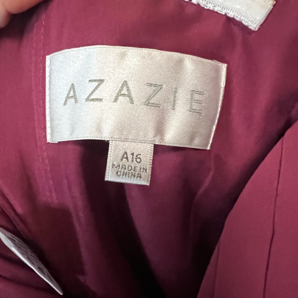 Azazie Arabella Allure Mulberry Bridesmaid Dress - Picture 3 of 4